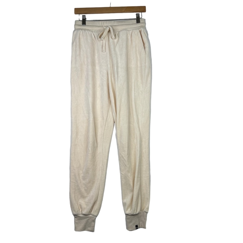 True Religion Women's Velour Slim Fit Jogger Sweatpants Size Small Petite